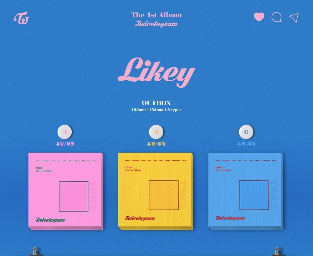 Amazon.com: TWICE - Twicetagram (Vol.1) [C Matte ver.] CD+3